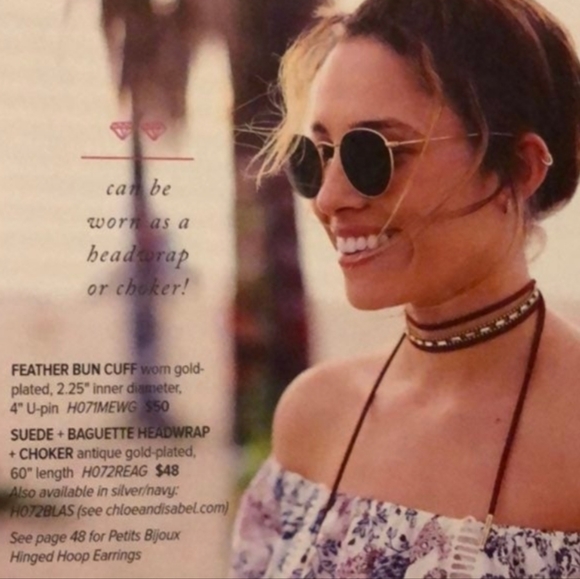 Jen Atkin x Chloe + Isabel Suede And Baguette Headwrap + Choker - Picture 11 of 12